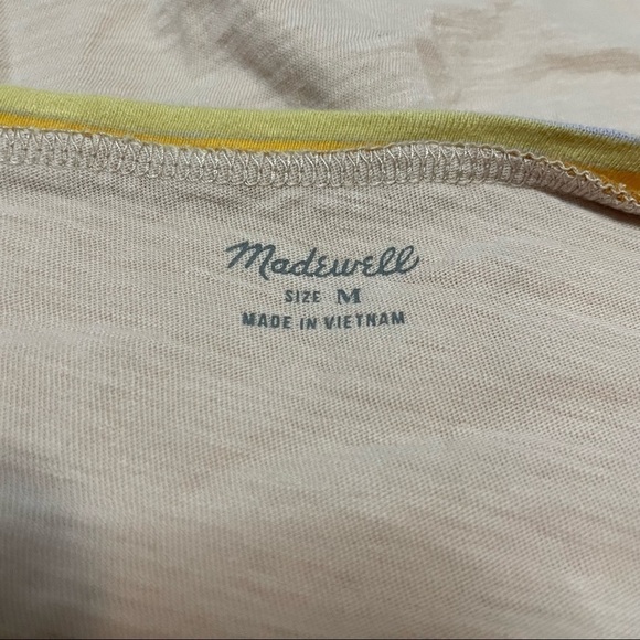 Madewell: Whisper Cotton Ringer Light Pink Size Medium - Picture 4 of 4